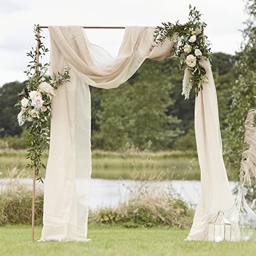 Ginger Ray Taupe Draping Fabric Décor, 6 m x 2.5 m, A Touch of Pampas