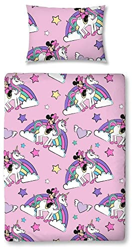 MinnieMouse Believe Junior Toddler Duvet Cover Set Pink