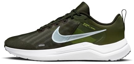 NIKE DD9293-300 Downshifter 12 Sneaker Adult Cargo Khaki/Glacier Blue-Sequoia 12
