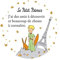 KIUB Decorative Magnet The Little Prince, Fox and Eiffel Tower (55mm)