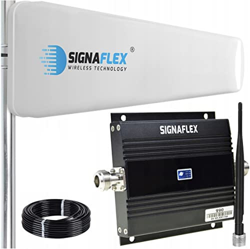 ORIGINAL CRONOS GSM 2G VERSTÄRKER - Externe Richtantenne (20DBI) - Interne Antenne „BAT“ (7 DBI) - Antennenkabel (10M) – Montageelemente - verstärkt die Bänder: GSM, 2G - Reichweite: 450 m²