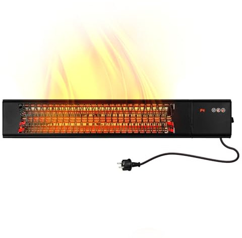 Smart Diamond 2000W Infrarot Heizstrahler Terrassenheizer, 9 Heizstufen, Fernbedienung, Tuya Smart App, IP65 Outdoor