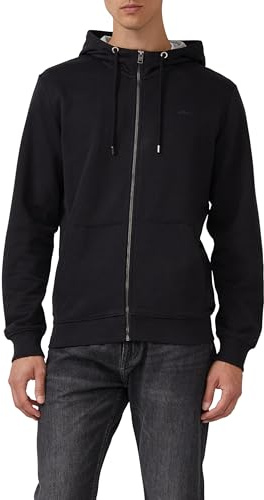 s.Oliver Sweatshirt-Jacke mit Kapuze und Logo