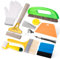 FOSHIO Outil de lissage des papiers Peints, Outils pour papier peint, outils tapisserie, Kit à papier peint, Brosse à encoller, brosse à maroufler, 1.5m Mètre Ruban, Grattoir à Papier Peint