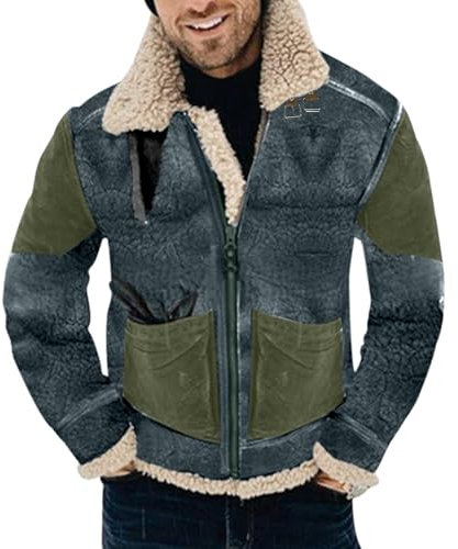 Generisch Jacket Herren 152 schnittschutzjacke Herren Winter Trenchcoat Herren lang Wolle Winterjacke Herren warm gefüttert daunenmantel Herren leicht Bomberjacke Herren Stehkragen