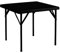 CHEFGASTRO Klappbarer mobiler Buffettisch für Terrasse Balkon Garten | HxBxT 74x86x86cm | Für bis zu 4 Personen In- & Outdoor | Schwarz | Campingtisch Partytisch Klapptisch Gartentisch