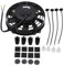 SHLPDFM Ventilateur de refroidissement universel 12 V 80 W 7 avec kit de montage