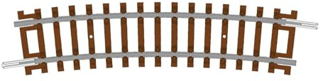 Hornby TT8016 TT-Spur Halbkurve – 3. Radius 15° – Zusätzliche Gleisteile für Modelleisenbahn-Sets, Spielzeugeisenbahn-Gleisteile, beinhaltet: 1x 353 mm 3. Radius HAF-Kurve – Maßstab 1:120