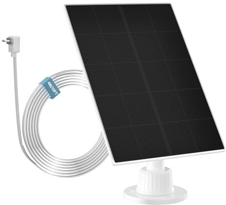 Für Arlo Essential XL Solarpanel-Kamera-Ladegerät, Strahler, XL-S-Potlight, Innenbereich, 4 m wasserdichtes Micro-USB-Kabel, 360° verstellbare Halterung, 22 % Umwandlungseffizienz