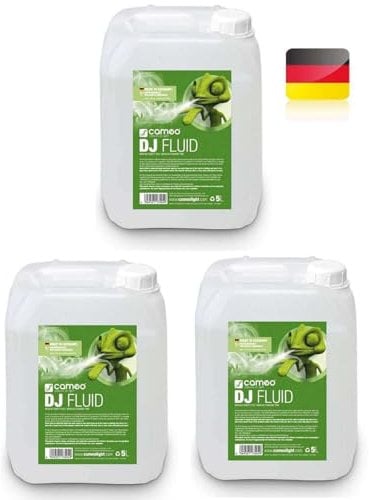 3 x Cameo CLFDJ5L 15 Liter DJ Nebelfluid mittlerer Dichte & Standzeit DJ Smoke Fluid für Nebelmaschine
