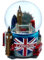 VILLA CRAFT London 3D-Schneekugel mit Musik, Farbe