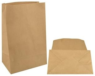 Blockbodenbeutel, Kraftpapier 22 x 18,5 x 9,7 cm braun 500 Stück