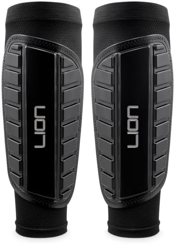 Football Sleeve Style Shin Pads/Guards - Flexible Comfort & Protection - For Kids & Adults (Small Adults)
