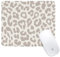 Ksriylm Mauspad,Quadratisches Niedliches Grauer Leopard Mouse Pad,für Büro und Zuhause,Mousepad mit Motiv,wasserdichtes Mousepad,rutschfeste Gummiunterseite,Computer-Mauspads für kabellose Maus