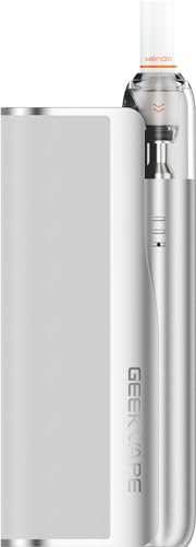 GEEKVAPE WENAX M Starter Pod Kit | Powerbank 2500mAh + GeekVape Wenax M1 Mini 16W 2ml Vaporizzatore | No e-liquid, No nicotine (Argento Luna-)