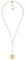Fossil Women's goldfarbene Edelstahlkette mit Karabinerverschluss Runde Halskette mit Anhängern, Gebranntes Gold