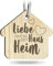 Einzugsgeschenke Wohnung und Haus - Haus Schlüsselanhänger handgemacht aus Holz, Glücksbringer, Einweihungsgeschenk Wohnung, Richtfest Geschenk, Hausbau Geschenk, Neues Zuhause