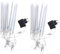 Artibetter 2St led außenlampe led aussenlampe garten leuchte weihnachtadeko weichnachtsdekoration tubinehp Lichter des Meteoritenschauers Meteorschauer-Regenröhren Meteorlichter PVC Yellow