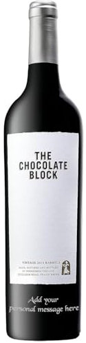 Personalised Engraved The Chocolate Block Red Wine Gift 75cl, Customised Engraved Red Wine Bottle, Wine Gifts For Him, For Her, Premium Alcohol Gift Ideas