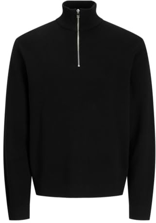 JACK & JONES Herren Strickpullover JPRBLAMILANO Stitch Knit Half Zip - Relaxed Fit