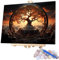 Peinture Numero Adultes, DIY L'arbre magique Peinture par Numero Adultes, Acryliques Peinture par Numéros pour Adultes Débutants Enfants,Loisirs Créatifs Adultes Tableau Decoration Murale 50x70cm A539