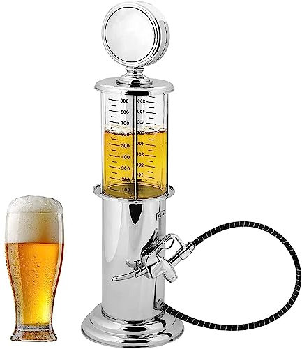 Gas Pump for Drinks, 1000cc Gas Pump Whiskey/Bourbon Decanter, Mini Dispenser, Liquor Beer Dispenser Container, for Home Tap Party Bar Vodka Tequila