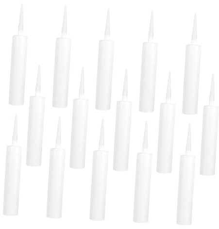 Holibanna 15 De Sellador Vacíos Tubos De Sellador De Lechada Reutilizables Tubos De Sellador Rellenables Tubos De Sellador De Calafateo Vacíos Tubos De Sellador De Calafateo