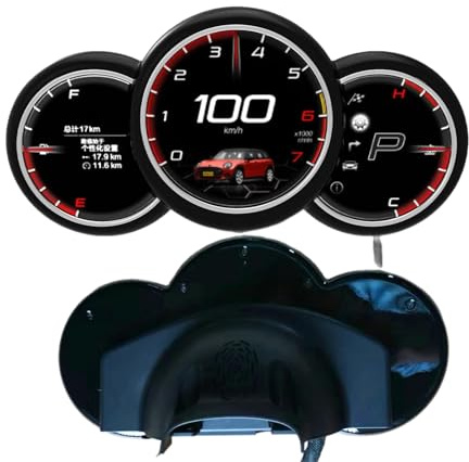 WUPEDI For BMW, Mini, Cooper, 04-23 R56 R55 R57 F56 F57 F58 Panel de Instrumentos LCD Digital, podómetro, tacómetro de Cabina Pantalla Digital del Tablero(2004 2013 Year)