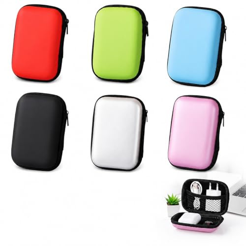 Eowppue Porta Carte da Gioco Rigido 6 Pezzi Custodia compatta Impermeabile 11.5x7.5x4 cm Organizer per Carte da Gioco da Viaggio Colori Assortiti per Giochi da Tavolo e Accessori