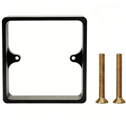Black Single Socket Spacer – 20mm 1-Gang Wall Box Extender for Plug Sockets or Light Switches – Ideal for Tiled or Panelled Walls – UK Standard Fit