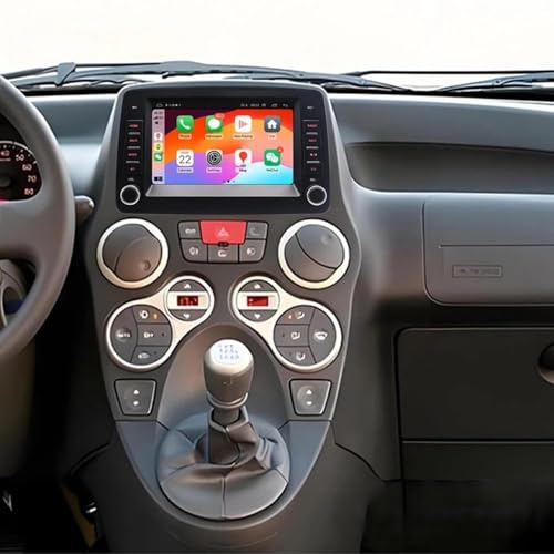 7 inch Android Car Stereo for FIAT Panda 2003 2004 2005 2006 2007 2008 2009 2010 2011, 2+64G DAB Radio GPS Navi with Wireless Carplay Android Auto Radio Bluetooth WiFi FM SWC AHD Backup Camera RDS