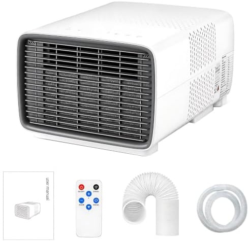 AityBuy Condizionatore Portatile Silenzioso – unità AC da 2700 Btu con Vero Compressore, Basso Consumo (280w), Funzionamento Ultra-Silenzioso (45db),con Timer E Telecomando