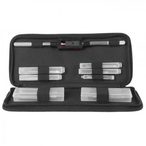 M-Wave Unbekannt Gewindeschneide-Set 10-teilig In Tasche Silber One Size