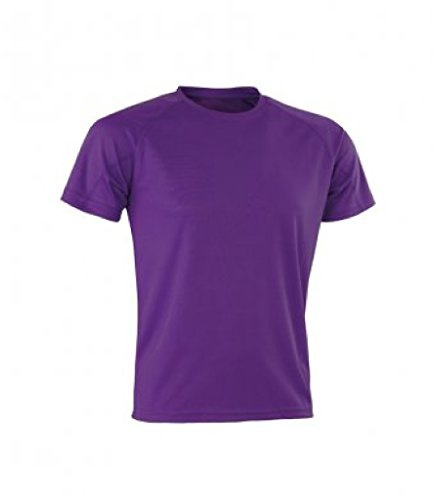 Spiro Mens Aircool T-Shirt (XL) (Purple)