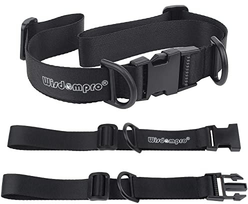 wisdompro Backpack Chest Strap, Heavy Duty Adjustable Backpack Sternum Strap Chest Belt with Quick Release Buckle for Hiking and Jogging - with Slide Locks (2 Pack)
