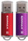 Clé USB 32 Go Lot de 2 Mémoire Stick USB 2.0 Flash Drive Pivotant Stockage Disque Pendrive par SIMMAX (32Go Rouge Violet)