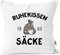 MoonWorks® Kissen-Bezug Ruhekissen für alte Säcke Geschenk lustig Kissen-Hülle Deko-Kissen Baumwolle weiß Unisize