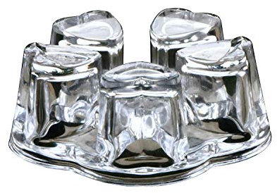 Teapot Warmer Crystal Glass Heart Shape Heating Base Tea Set Accessories