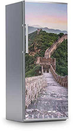 Kühlschrank Möbelfolie I Dekoraufkleber für Kühlschrankfront - Bedruckte Klebe-Folie abwaschbar I Klebefolie Küche - Design: The Great Wall