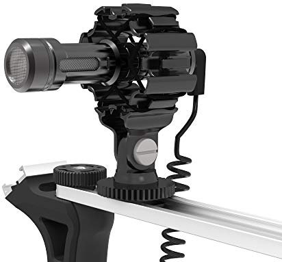 Richtungsvideomikrofon für Schrotflinten DREAMGRIP® VLC-150, fein abgestimmt auf 1,5 bis 5 Fuß. Sprachaufnahme mit iPhone und Android, DSLR, inkl. zusätzliche Universal-Kardanhalterung für DJI, Zhiyun