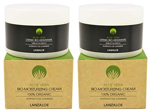 Lanzaloe Bio-Feuchtigkeitscreme 100% Ökologisch 200ml x 2 Einheiten