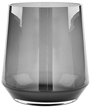 Fink 115286 Linea Vase/Windlicht grau 22 x 21 cm (1 Stück)
