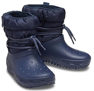 Crocs Damen Classic Neo Puff Luxe Boot W Schneestiefel, Blau (Navy), 38-39 EU