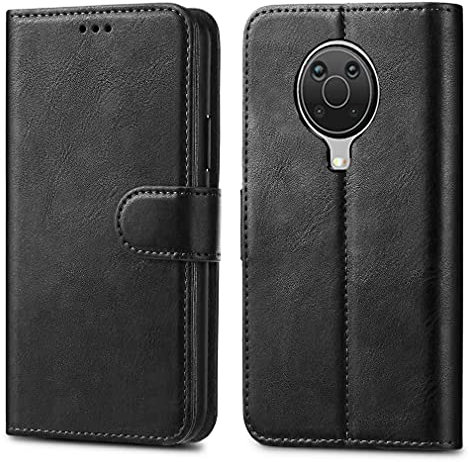 GAPlus PU Leather Flip Cover Wallet Case For Nokia G10/ G20 Card Holder Magnetic Kickstand Black