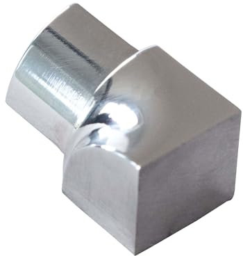 Dalsys 10mm Coin Intérieur Rail Quart de Rond Inox Poli, Accessoire Carrelage