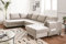 Lisa Design Anna – Wohnlandschaft Ecksofa – mit Schlaffunktion und Bettkasten – zeitgenössischer Stil Beige