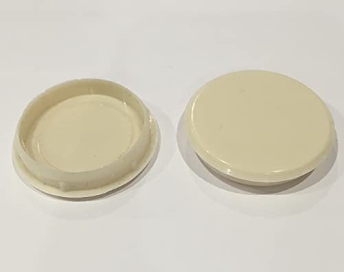 35mm Hinge Hole Cover Caps 10 Pces Cream Colour for Kitchen Cabinets