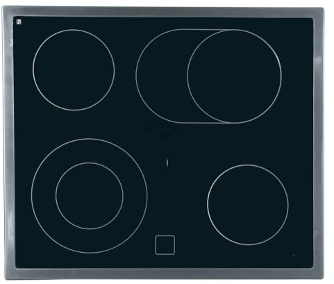 Glas für Kochfeld Glaskeramikplatte kompatibel mit gorenje 238456 inklusive passendem Dichtband Ersatzglas Glasplatte für Kochfeld gorenje 236909 EDC620EX