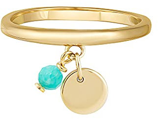 cai Damen Ring 925/- Sterling Silber Glänzend Amazonit gelb 274270266