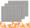 3 Pack Reusable BBQ Grill Mats - Non-Stick Cooking Sheets for Grilling Meat & Vegetables, Heat-Resistant Baking Liners (40x33cm) - Ideal for Outdoor Barbecues & Oven Use